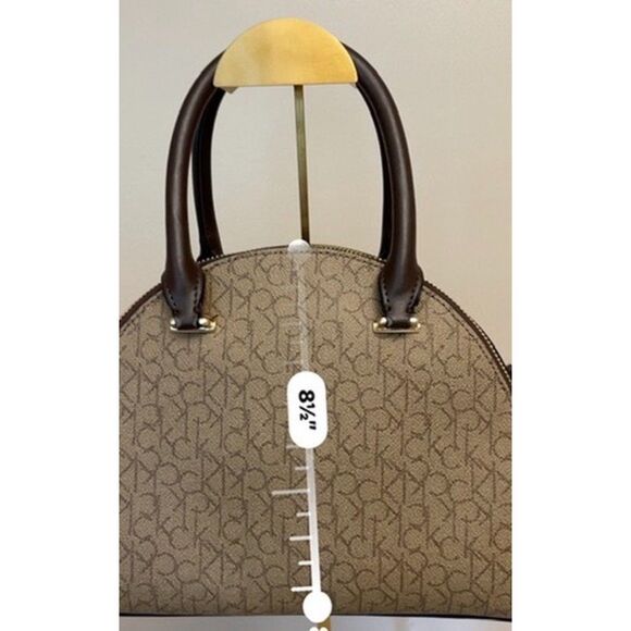 Calvin Klein signature collection top handle dome satchel/crossbody - Picture 7 of 12
